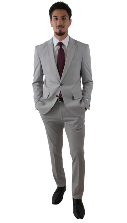 Silver Gray Suit