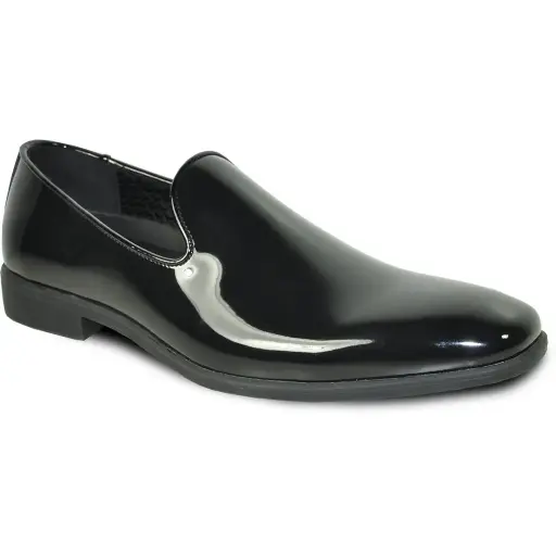 Vangelo Men's Black Patent Lofers